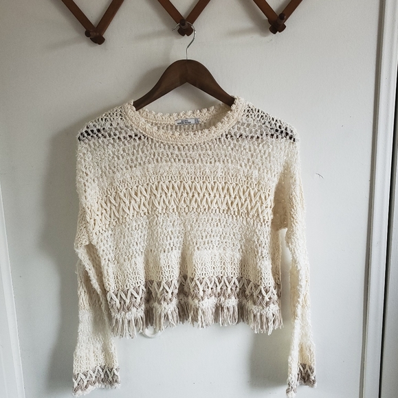 Bershka Sweaters - Bohemian Bershka Knitwear Sweater | Med